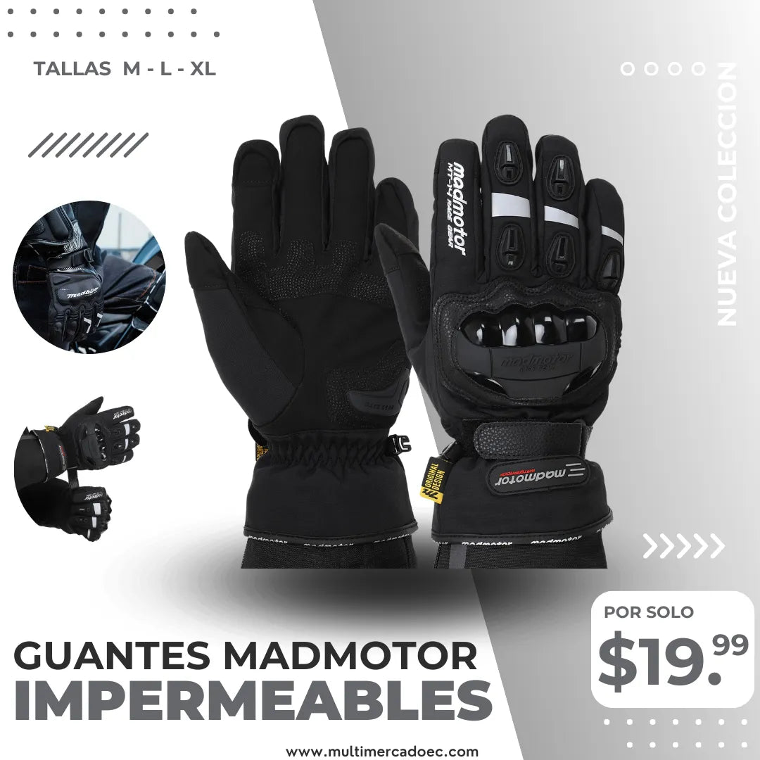 Guantes MadMotor Impermeables