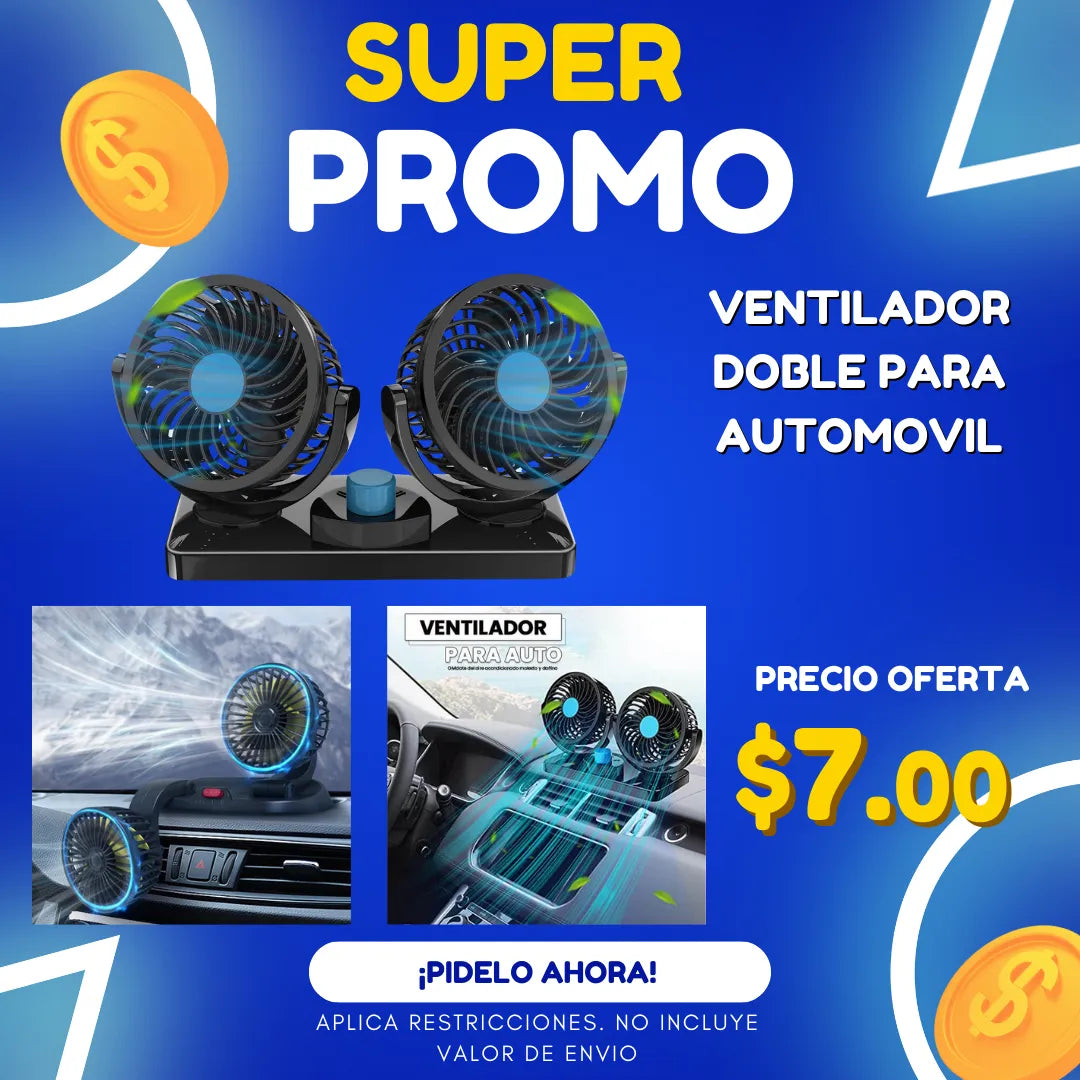 Ventiladores Doble Para Auto