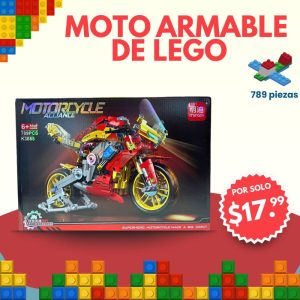 moto armable de bloques "motorcycle alliance" 789 piezas