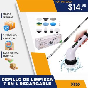 cepillo de limpieza eléctrico 7 en 1 recargable multifuncional e inalámbrico
