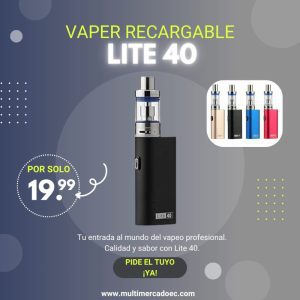 kit vaper recargable Lite 40 inicio profesional