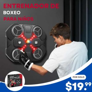 Entrenador de boxeo musical electrónico con luces LED y Bluetooth para niños y adultos Ecuador.