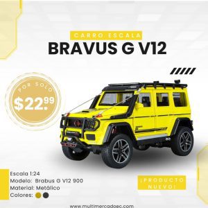 camioneta de colección brabus g v12 900 adventure escala 1:24 metálica