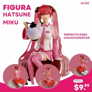 figura hatsune miku sakura 13cm coleccionable premium