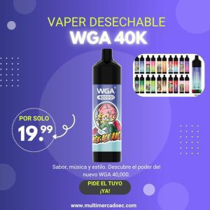wga 40,000 puffs | el rey de la duración y el estilo