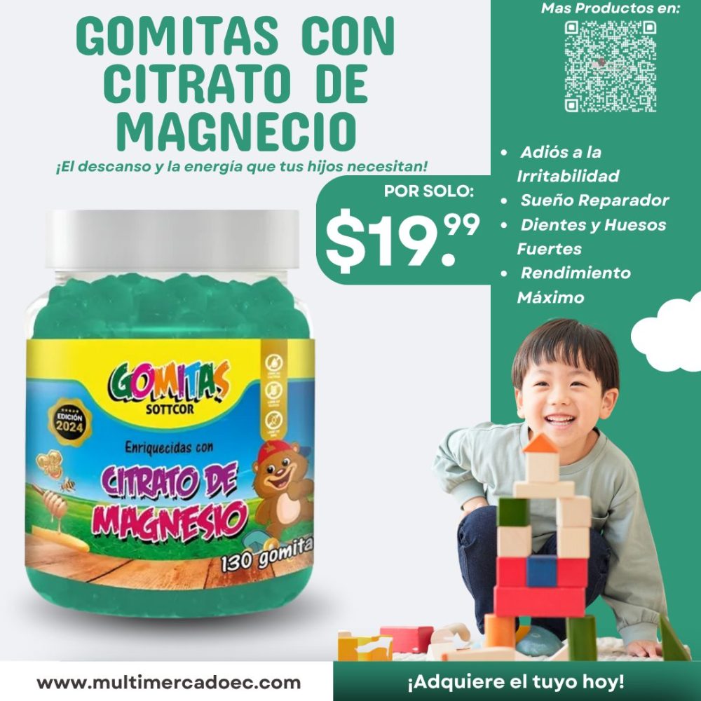 gomitas con citrato de magnesio sottcor kids sueño reparador y dientes fuertes 130 gomitas gomitas con citrato de magnesio sottcor kids sueño reparador y dientes fuertes 130 gomitas