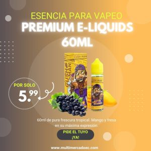 esencia cushman mango & grape 60ml | explosión tropical premium