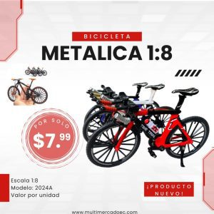 bicicleta metálica de colección escala 1:8 modelo de competencia 2024a