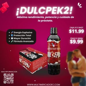 dulcpek2 monverd vigorizante natural máximo rendimiento y potencia Íntima frasco o shots