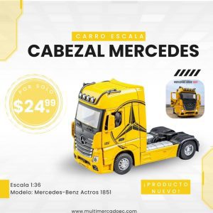 cabezal de colección mercedes benz actros 1851 escala 1:36 metálico