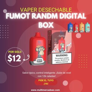 fumot randm digital box 12k | control inteligente y sabor Épico