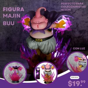 figura majin buu con luz led 18.5cm – edición especial dragon ball z