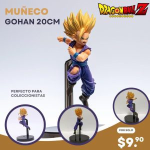 figura de gohan super saiyajin 2 dragon ball z 20cm pvc