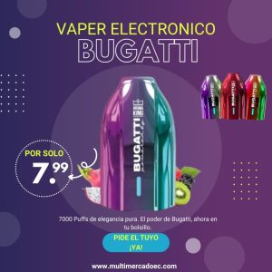 vaper bugatti aroma king | 7000 puffs de lujo y elegancia