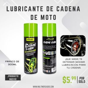 lubricante de cadena de moto "chain lube" 300ml máxima protección anti fricción