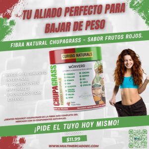 fibra natural chupagrass monverd 450g sabor frutos rojos 13 ingredientes naturales para bajar de peso