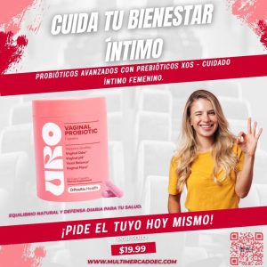 probióticos vaginales uro opositiv health 60 cápsulas veganas cuidado Íntimo con prebióticos xos