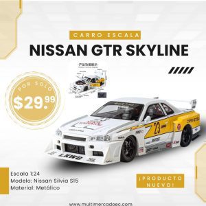 nissan silvia s15 lb super silhouette escala 1:24 edición white racing