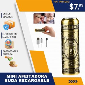 mini afeitadora eléctrica buda recargable usb y portátil de alta precisión