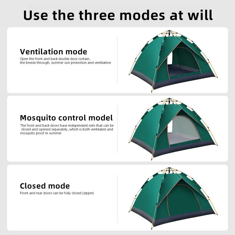 carpa de acampar automática para 2 personas armado instantáneo y protección total carpa de acampar automática para 2 personas armado instantáneo y protección total