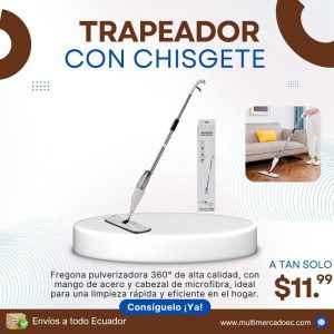 trapeador con chisguete (spray mop) 360°