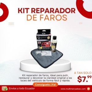 kit reparador de faros de auto