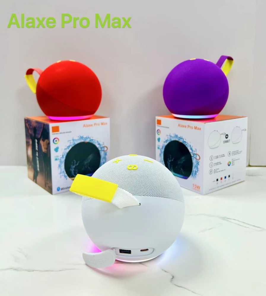 parlante asistente alaxe pro max bluetooth con luces rgb parlante asistente alaxe pro max bluetooth con luces rgb
