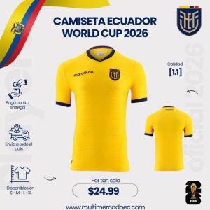 camiseta selección de ecuador world cup 2026 – premium 1.1