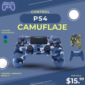 control ps4 camuflaje triple a mando inalámbrico bluetooth dualshock