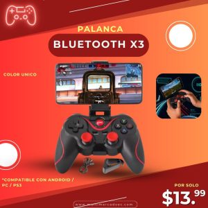 palanca bluetooth x3 para celular mando inalámbrico con soporte para android, pc y ps3