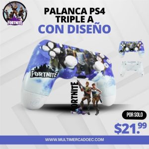 control-ps4-triple-a-diseno-fortnite-inalambrico