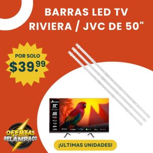barras led tv 50" riviera / jvc | repuesto original de alta calidad