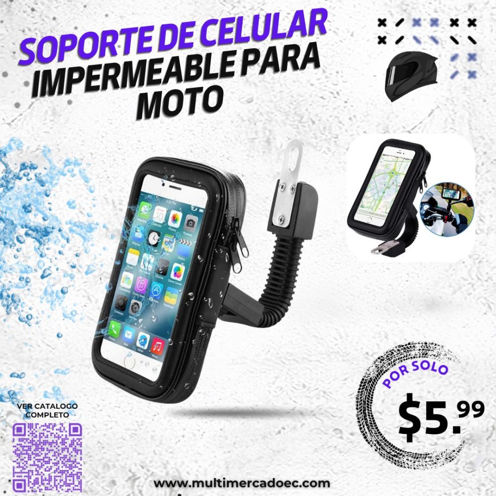 soporte de celular impermeable para moto con brazo flexible y estuche táctil soporte de celular impermeable para moto con brazo flexible y estuche táctil