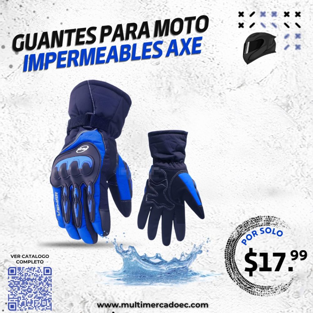 guantes para moto impermeables axe con protección de nudillos y térmicos guantes para moto impermeables axe con protección de nudillos y térmicos