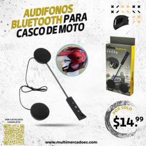 audífonos bluetooth para casco de moto con micrófono manos libres bt11