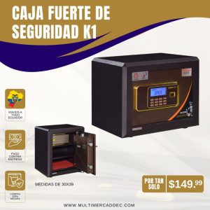 caja fuerte de seguridad k1 digital inteligente – cofre blindado de alta resistencia para hogar y negocio