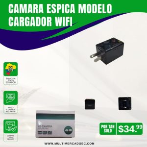 cámara espía modelo cargador wifi full hd