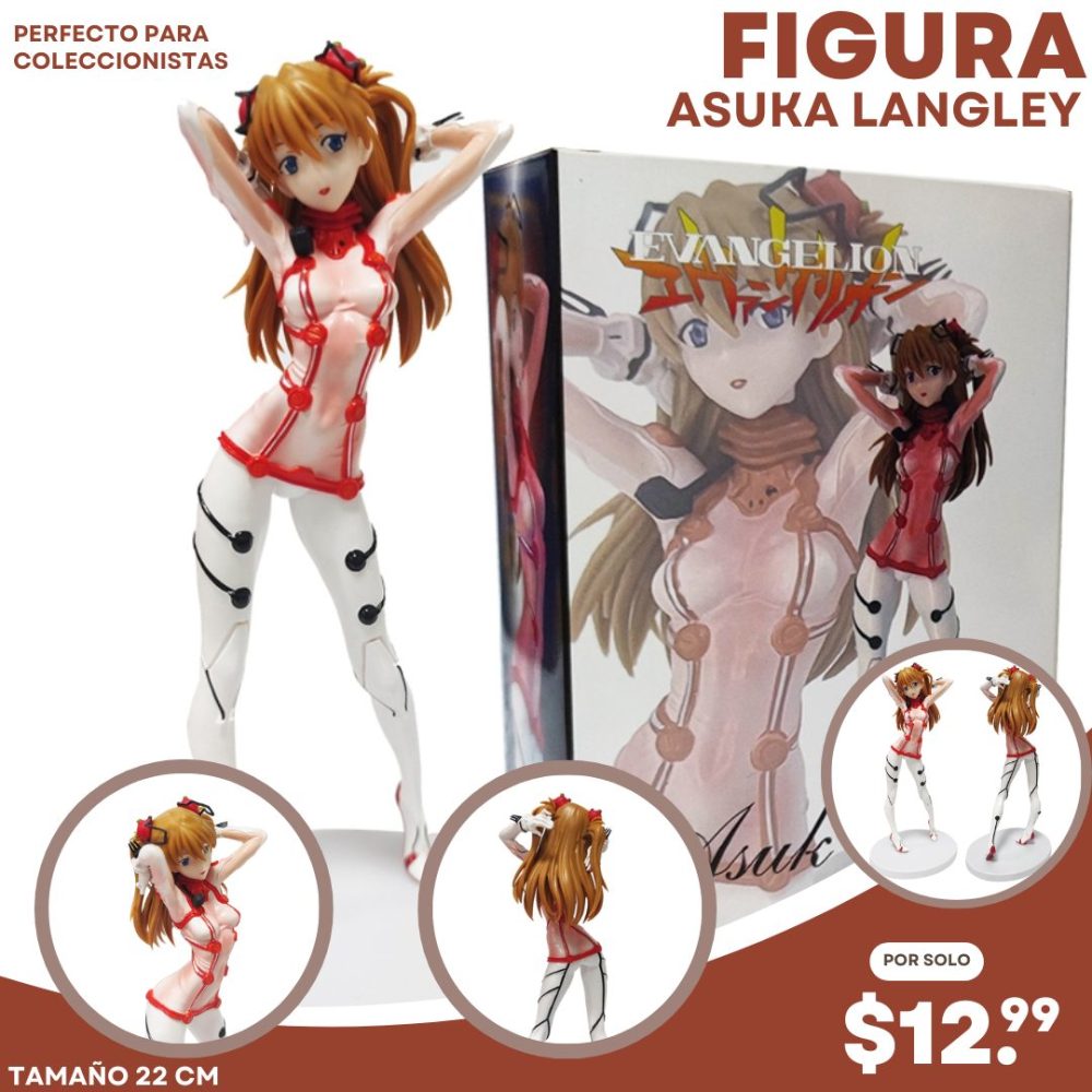 figura de asuka langley evangelion coleccionable 22cm neon genesis