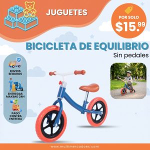 bicicleta de equilibrio sin pedales – camleta de aprendizaje infantil