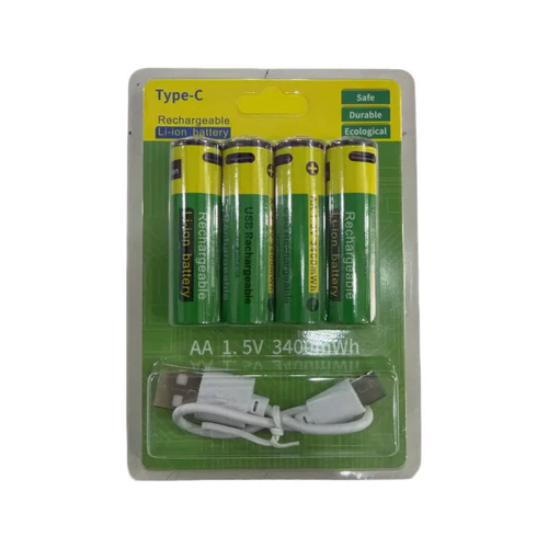 pilas recargables 4 piezas con usb c – baterías de litio inteligentes de alta duración pilas recargables 4 piezas con usb c – baterías de litio inteligentes de alta duración