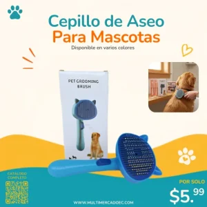 cepillo de aseo para mascotas
