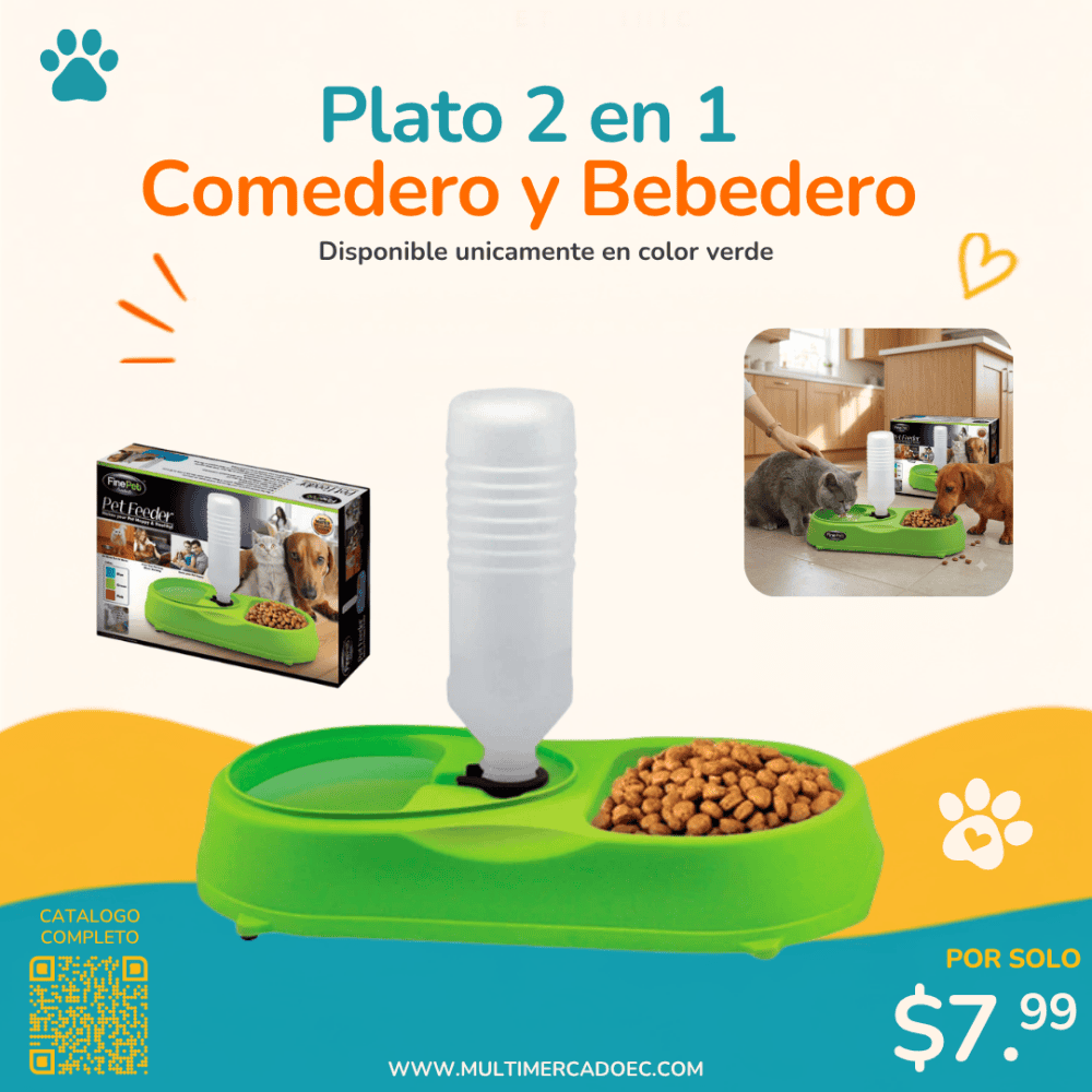 plato 2 en 1 comedero y bebedero plato 2 en 1 comedero y bebedero