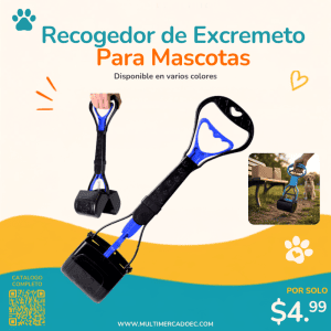 recogedor de excremeto para mascotas